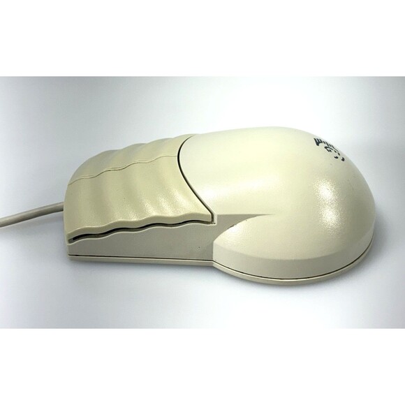 Vintage Packard Bell #MUSBJL Off-White Mechanical Ball Wired Mouse Tested - Picture 3 of 10